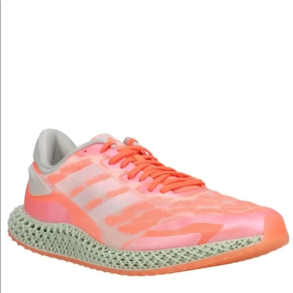 SALE Adidas - 4D Run 1.0 Running Shoes - size 5 1/2 - Orange and Grey
